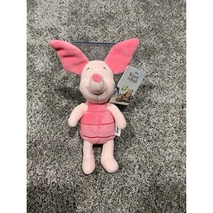 Disney Winnie the Pooh Piglet Plush Toy Simba 8 Inch Pink Striped NWT